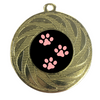 Pet Show Competition Pawprint Premium Medal 
Available in gold, silver or bronze. Height 50mm approximately