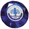 Blue Engraved Impulse Diamond Premium Crystal Award