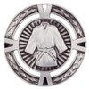 Silver Martial Arts Medal V-Tech 3D High Relief Zinc Alloy Award