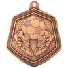 Football Medal Falcon Stamped Iron 65mm Bronze