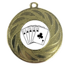 Card Game Award Medal Poker 21 Go Fish Gin Bridge Kemps Cribbage Cheat Eleusis Solitaire Nerts Cambio Spoons Whist