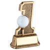 Gold Hole In One 6" Golf Ball Holder Personalised Engraving