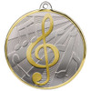 Premiership Music Medal 60mm Piano Guitar Violin Cello Flute Trumpet Orchestra Singing
