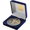 Boxed Gold Football Medallion 70mm