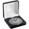 Boxed Silver Darts Medallion 70mm Presentation Award