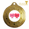 Valentine Hearts Medal Award Boyfriend Girlfriend Husband Wife Personalised Gift