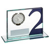 Go Kart Jade Glass Plaque 2nd Place