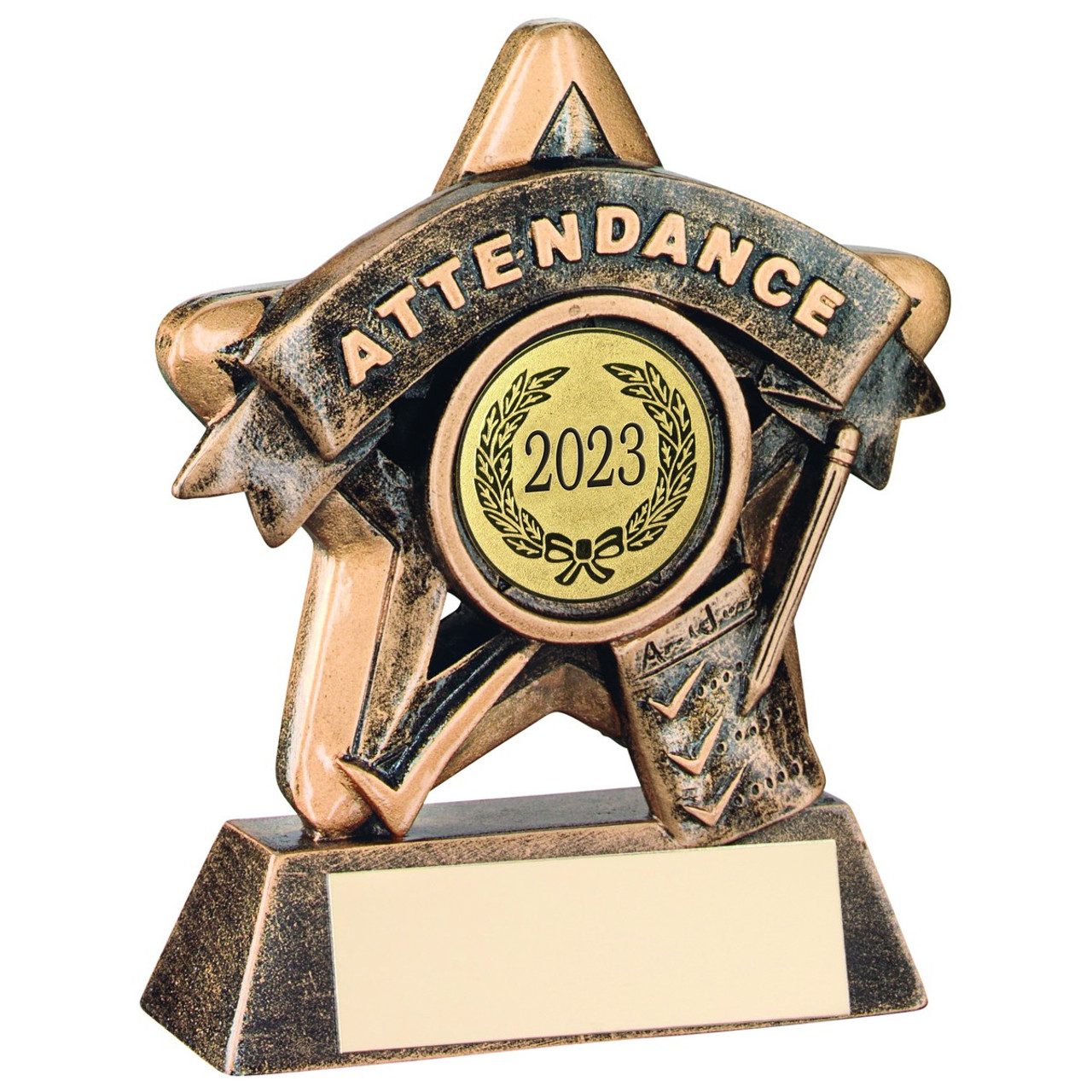 Great value budget School attendance award with FREE engraving.