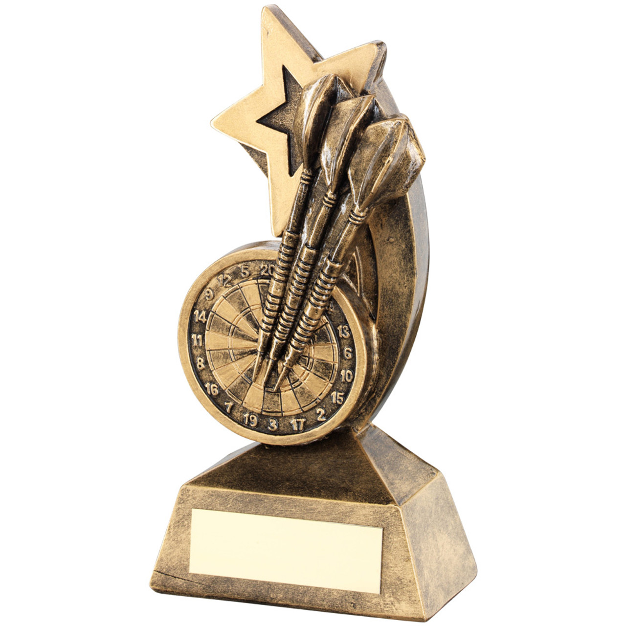 Shooting star Dartboard & Darts award available with FREE personalised engraving