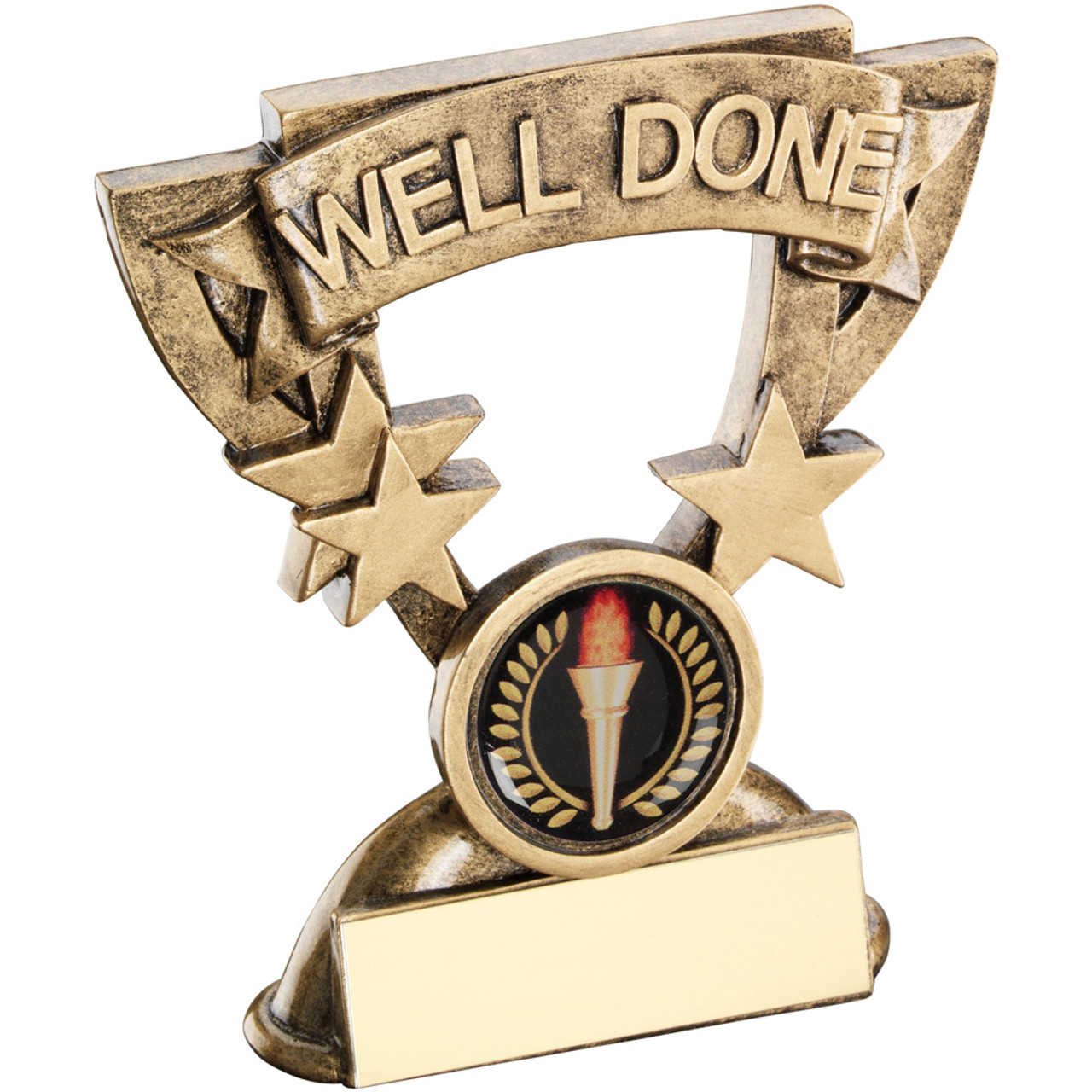 School WELL DONE award that includes FREE engraving.