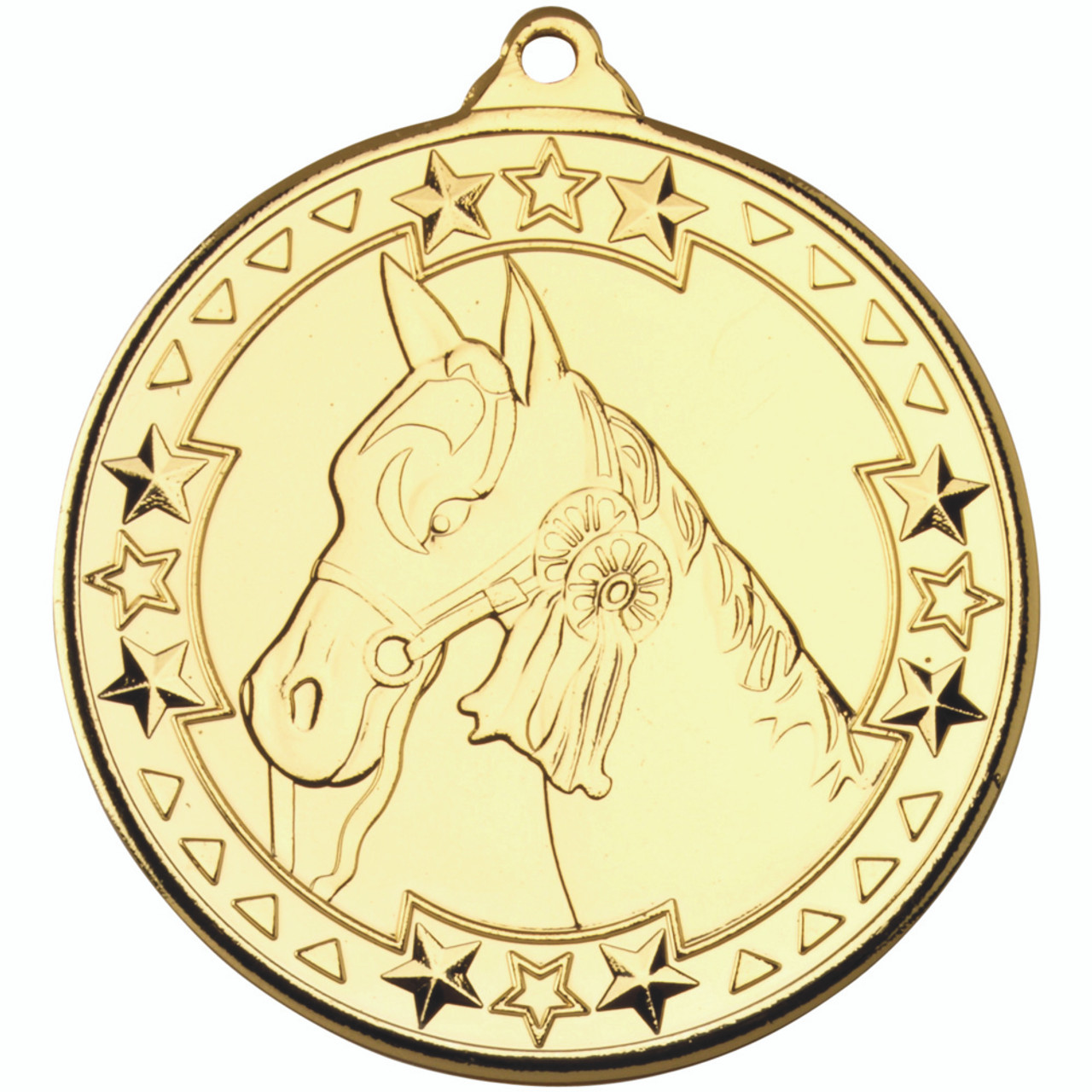 50mm Gold Horse / Equestrian Medal Award