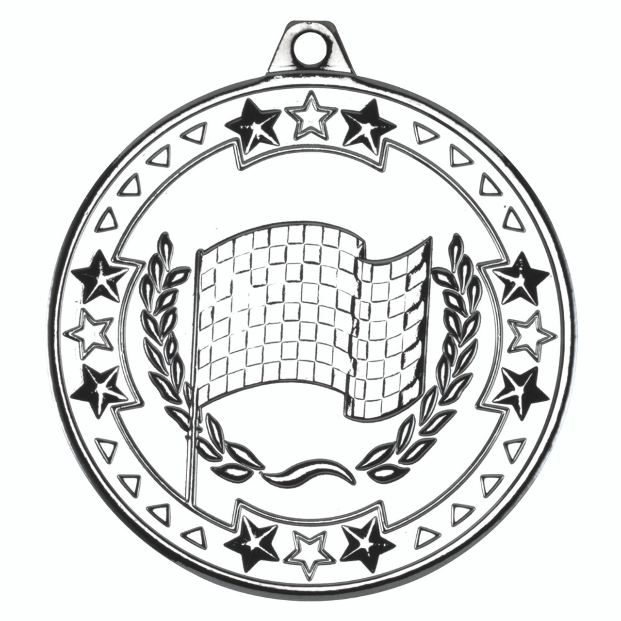 50mm Silver Motorsport Medal Award