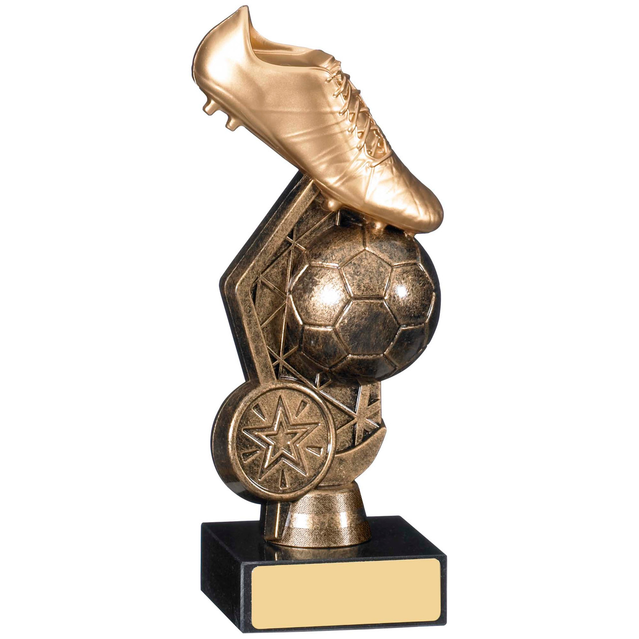 6.25" Gold Boot & Ball Football Trophy