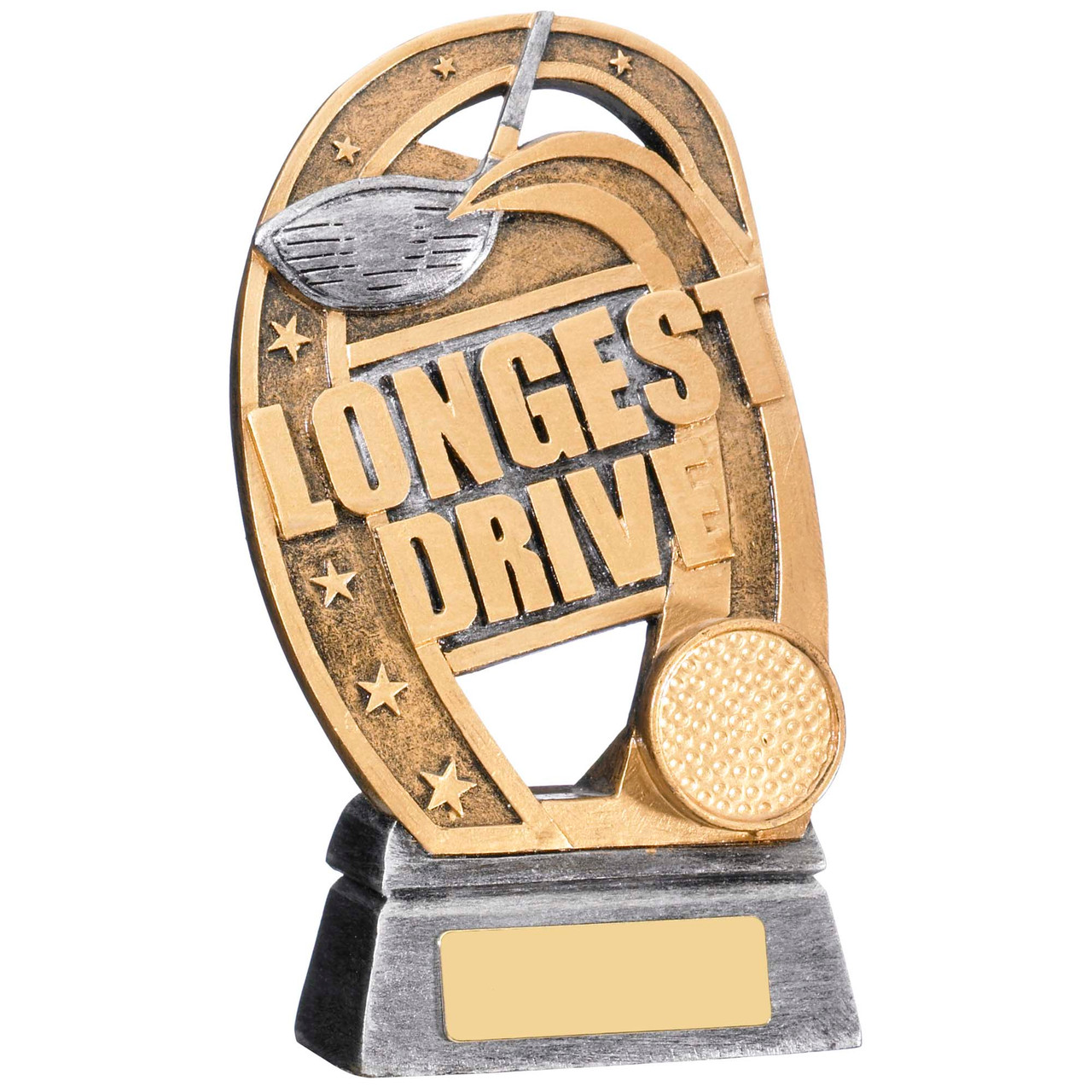 Longest Drive gold award with FREE engraving