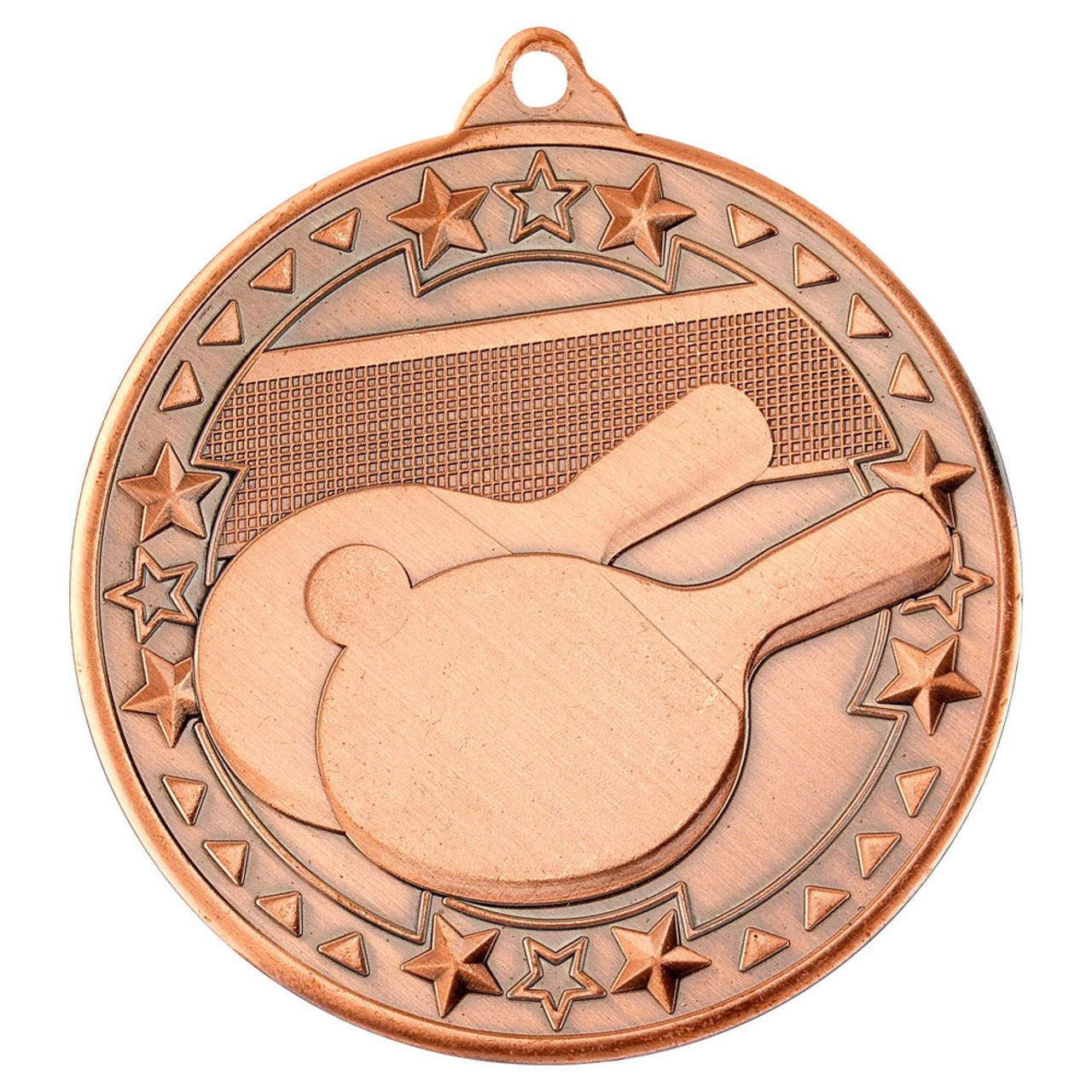 Bronze 50mm Table Tennis Medal