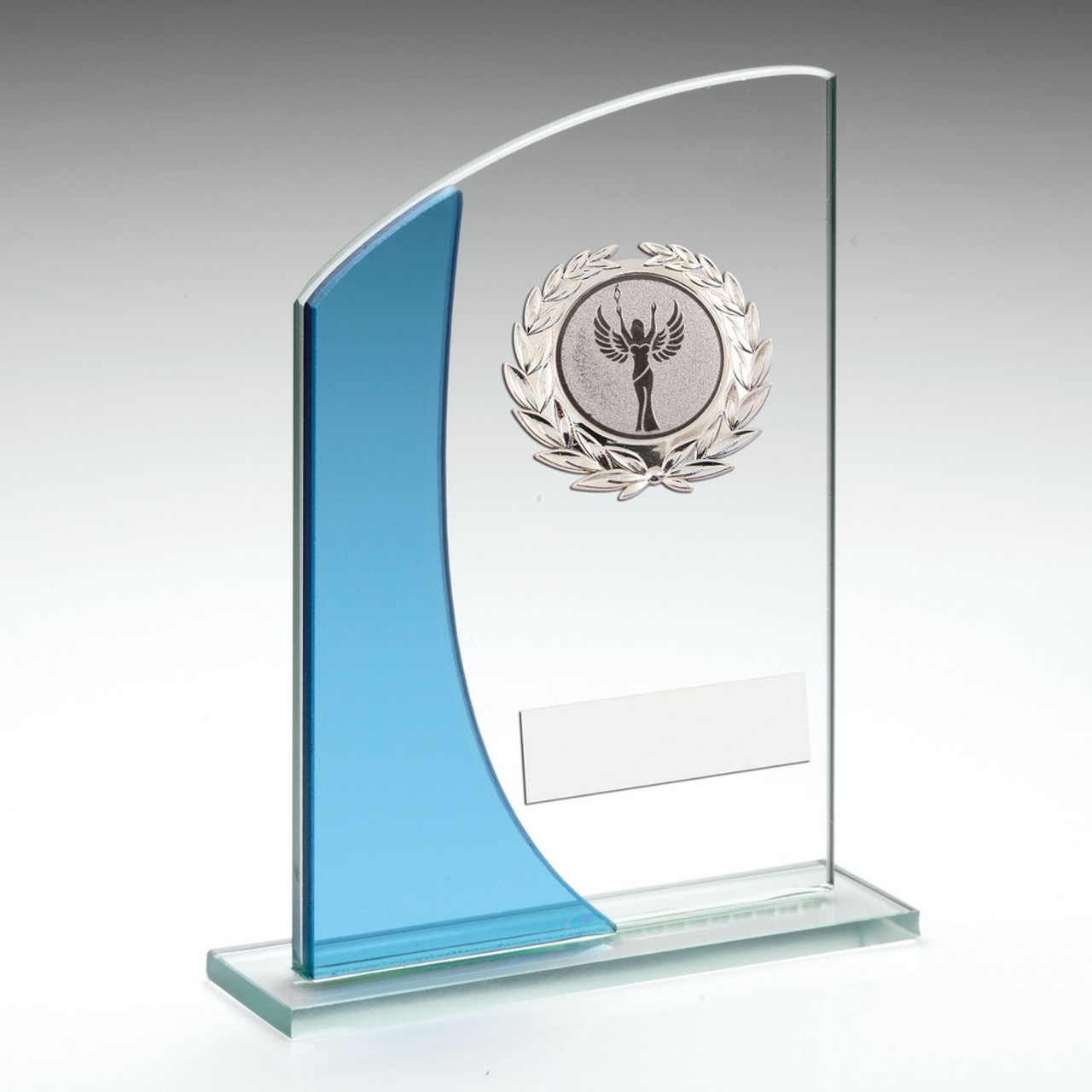 Multisport glass trophy with FREE engraving.