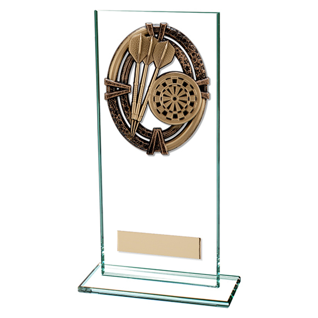 Maverick Legacy jade glass Darts Trophy FREE Engraving
