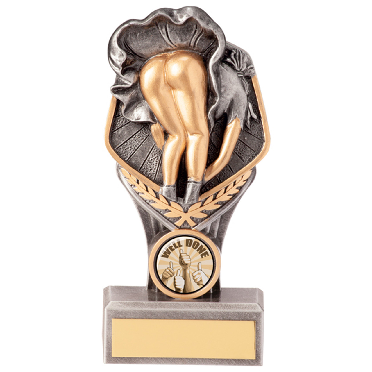 6" Falcon girls cheeky bottom comic award in 5 sizes