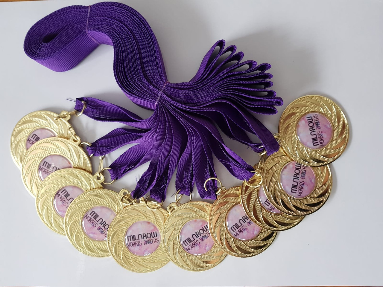 Budget affordable gold medals with custom logos