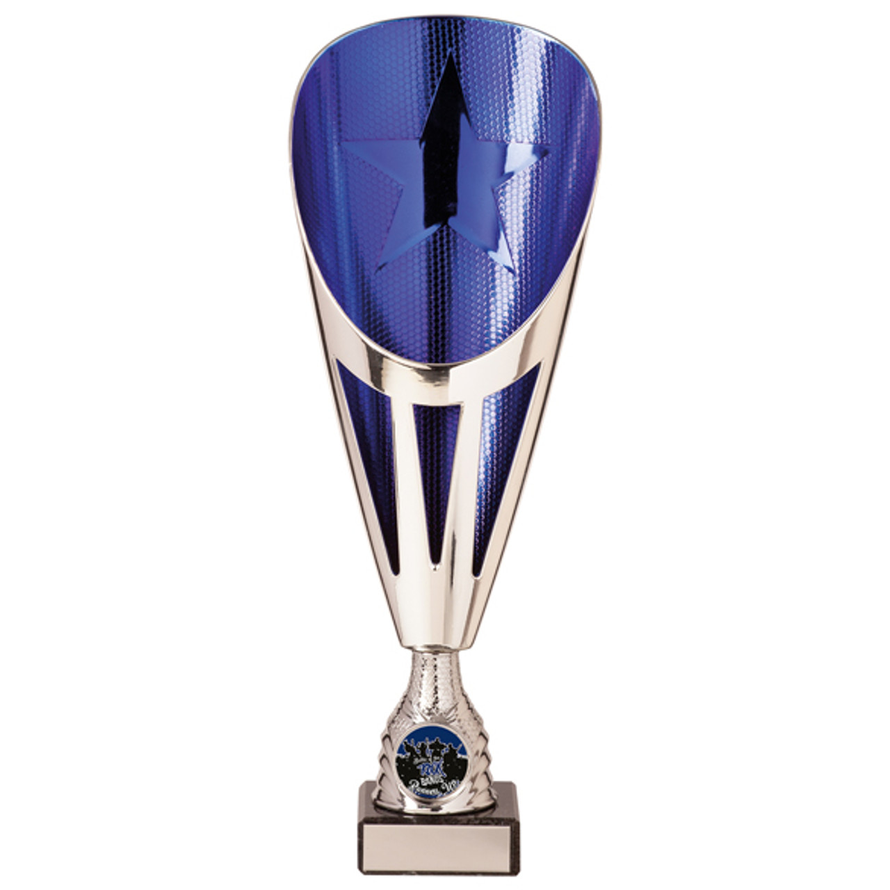 RISING STARS DELUXE Silver & Blue Cup Trophy Series