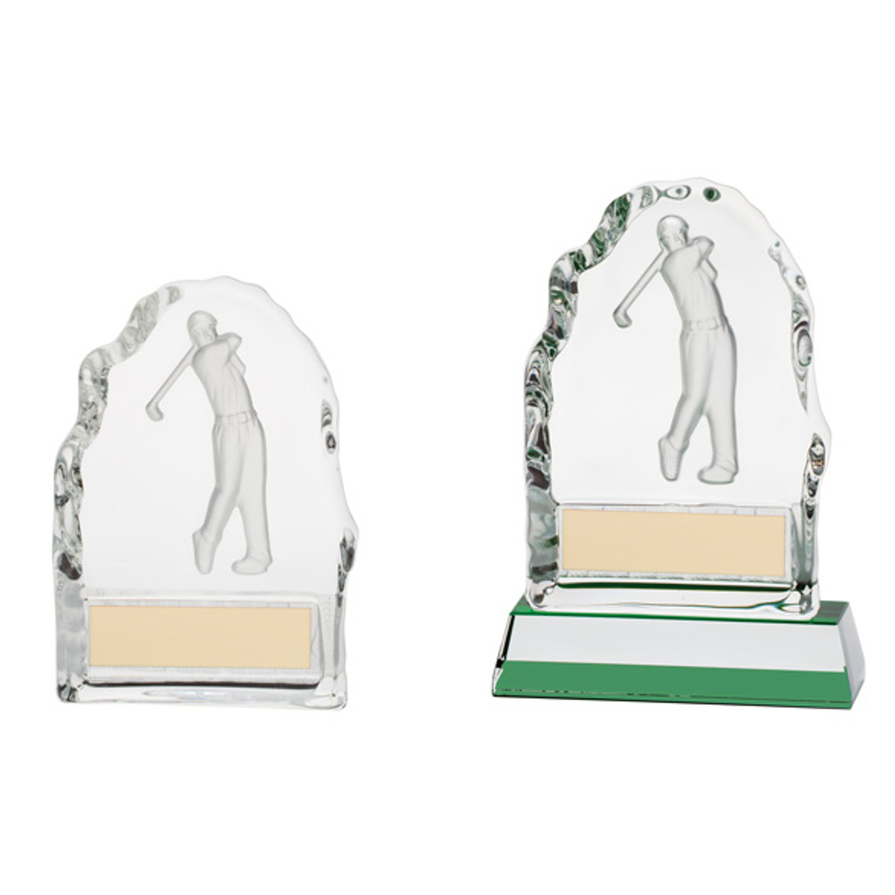 CHALLENGER Glass Golf Trophy