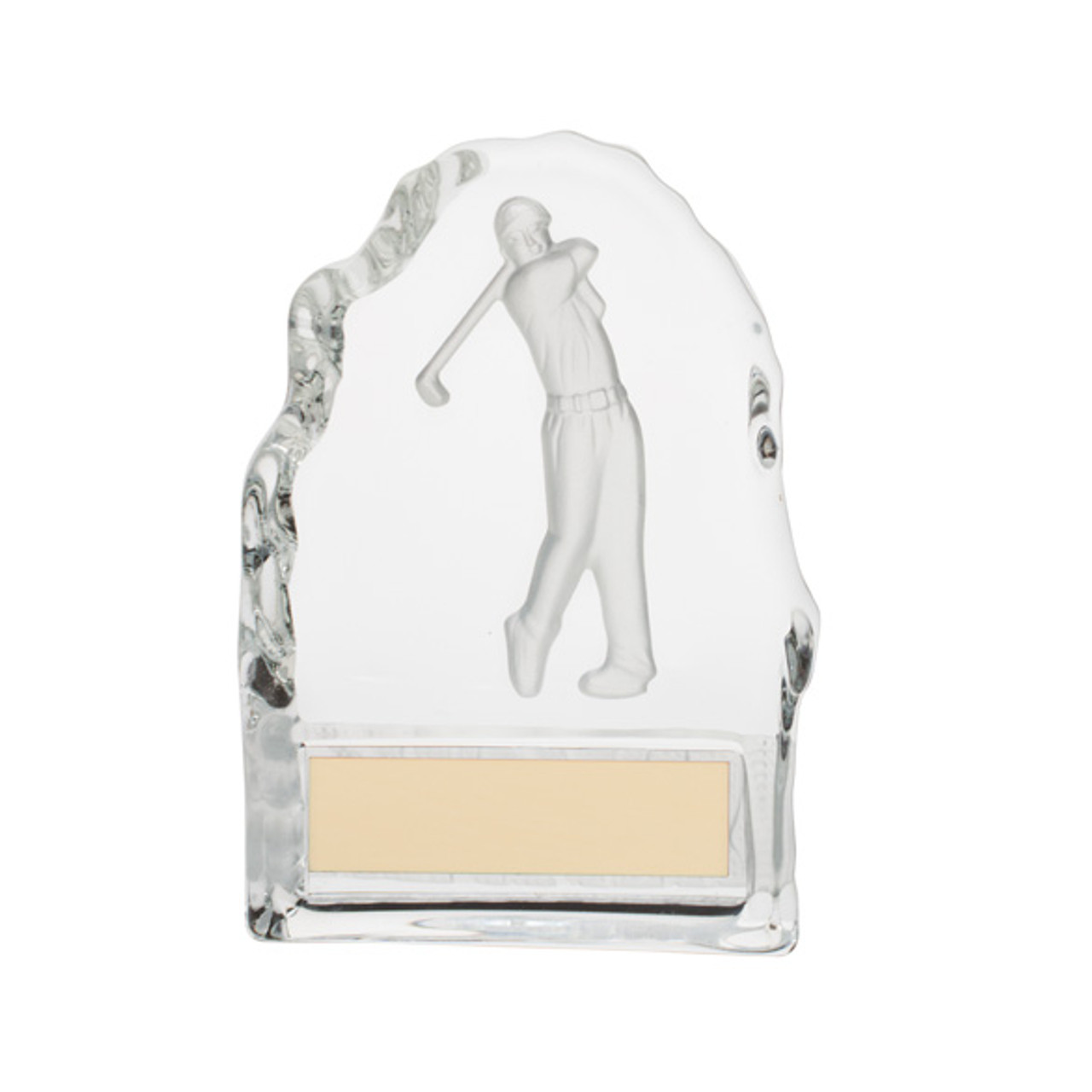 CHALLENGER Glass Golf Trophy