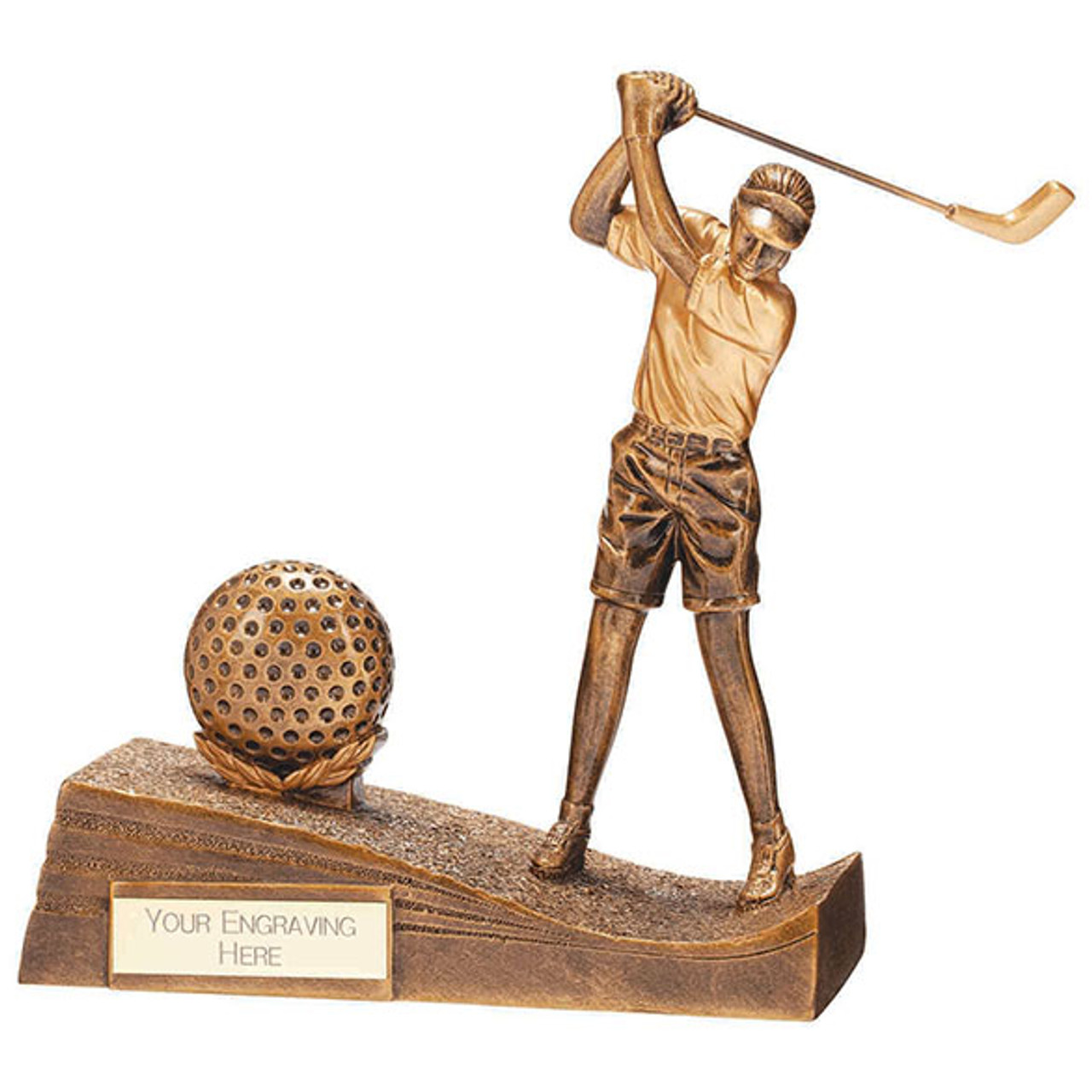 HORIZON Female Club & Ball Golf Trophy