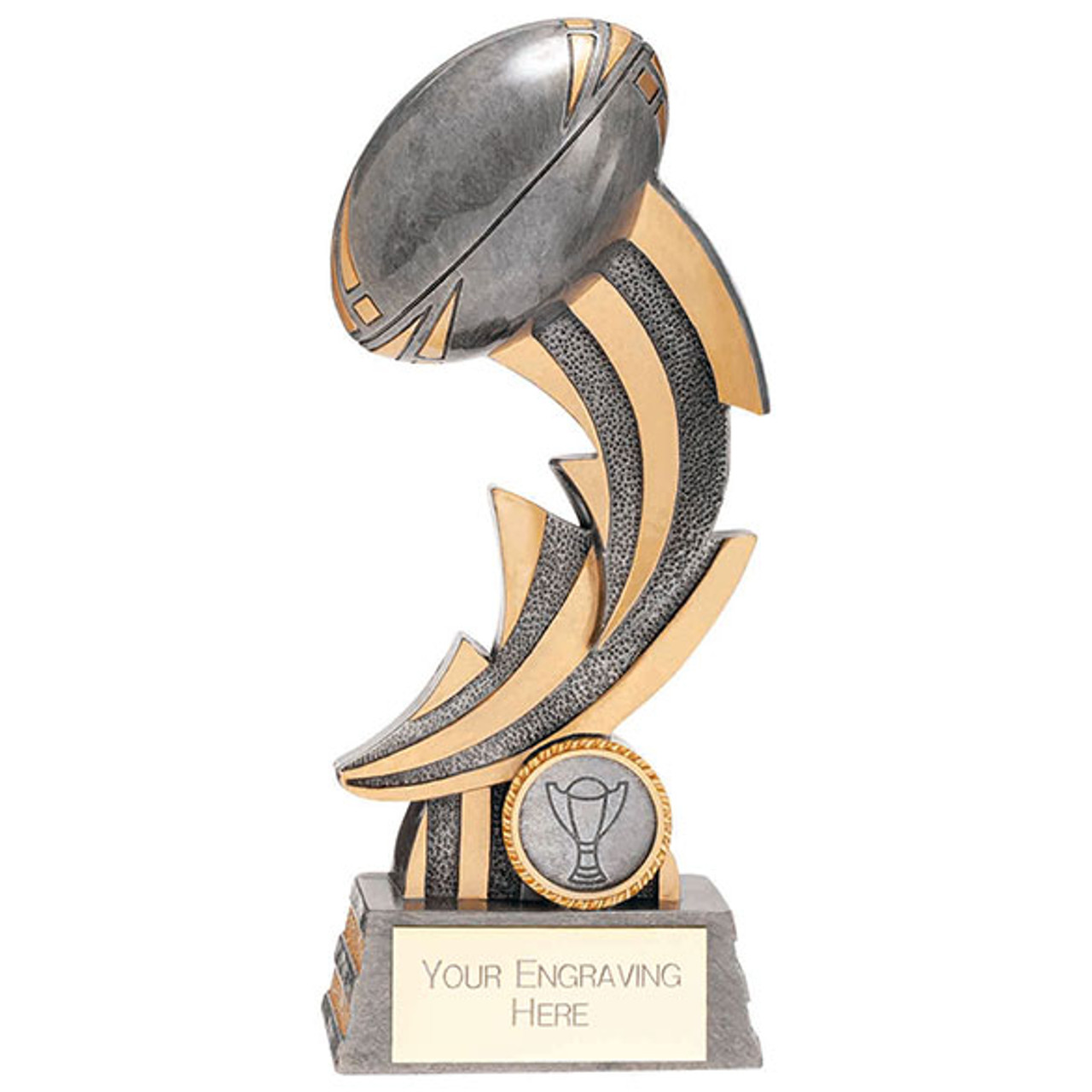 THUNDERBOLT Rugby Ball Rugby Trophy