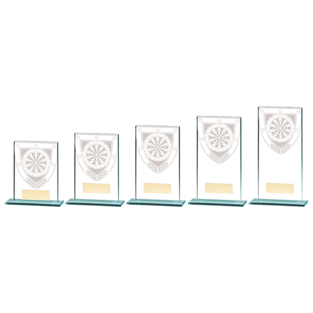 MILLENNIUM Glass Darts Awards Trophy