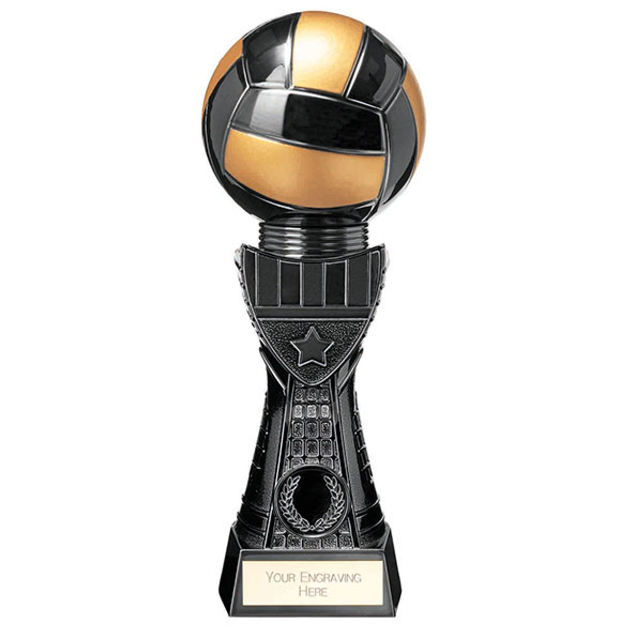 BLACK VIPER TOWER Netball Resin Trophy