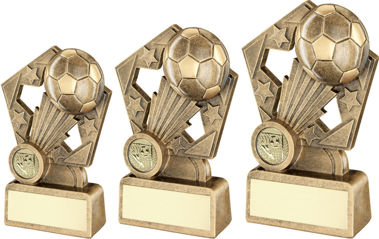 Football gold resin award in 3 sizes