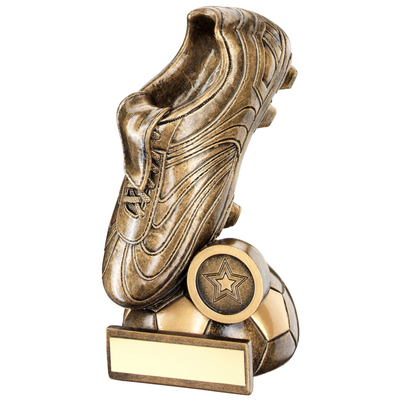 Full 3D Bronze gold football boot award