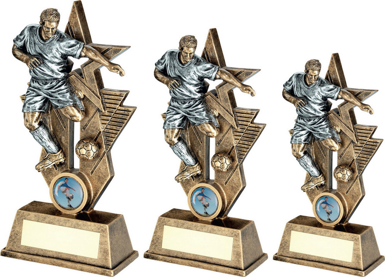 Football Male Striker Figure Star Award In 3 Sizes