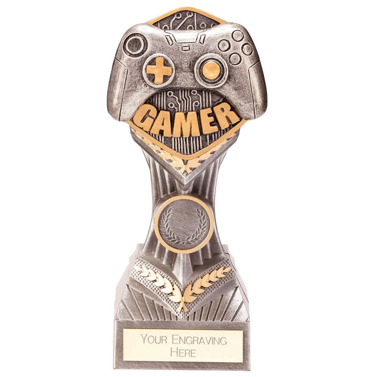 Gaming Trophy Falcon Computer Gamer Award Large