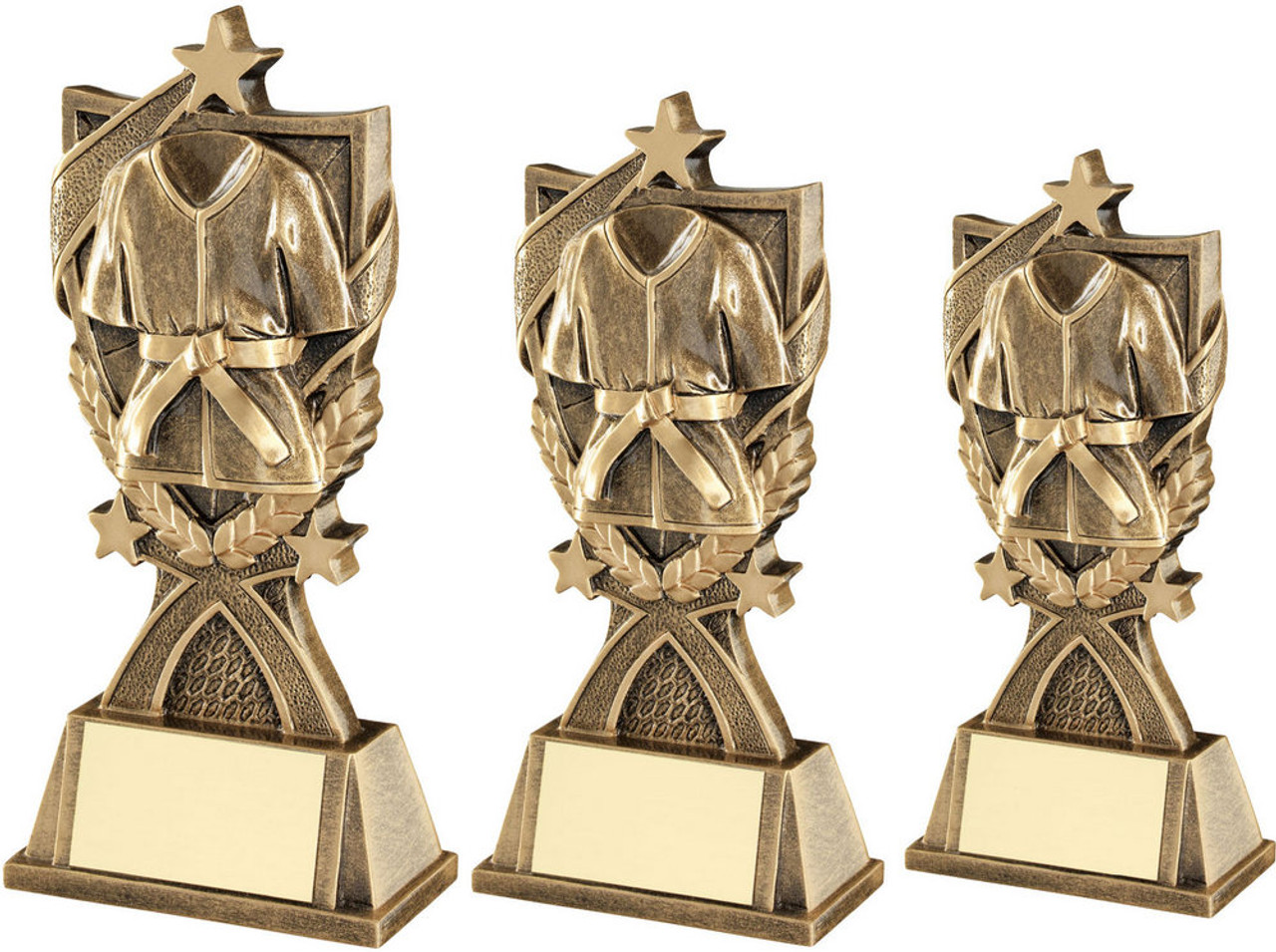 Martial Arts Gi Bronze Star Trophy in 3 sizes