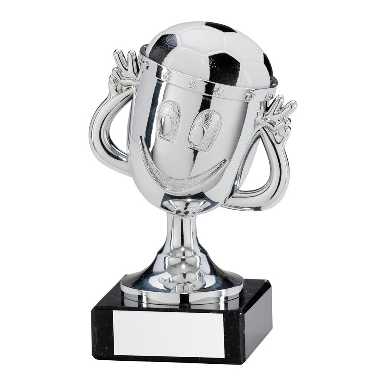 Big Fun Football Plastic Silver Trophy 120mm 