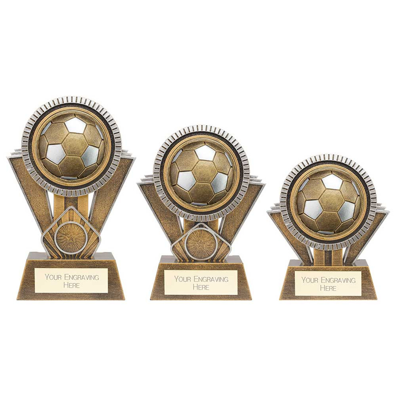 Apex Ikon Football Competition Trophy in 3 sizes
