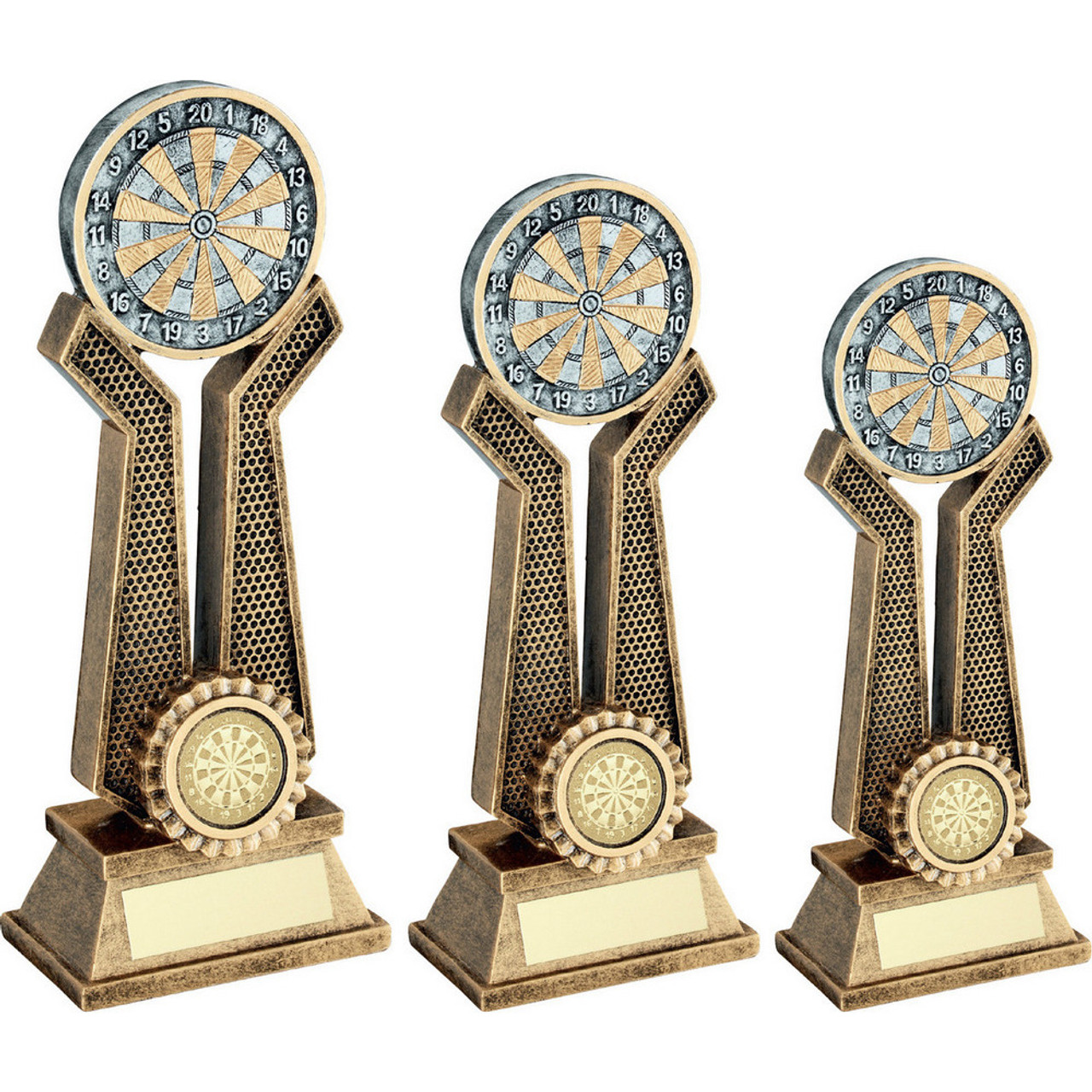 Dartboard on Twin Prongs Award