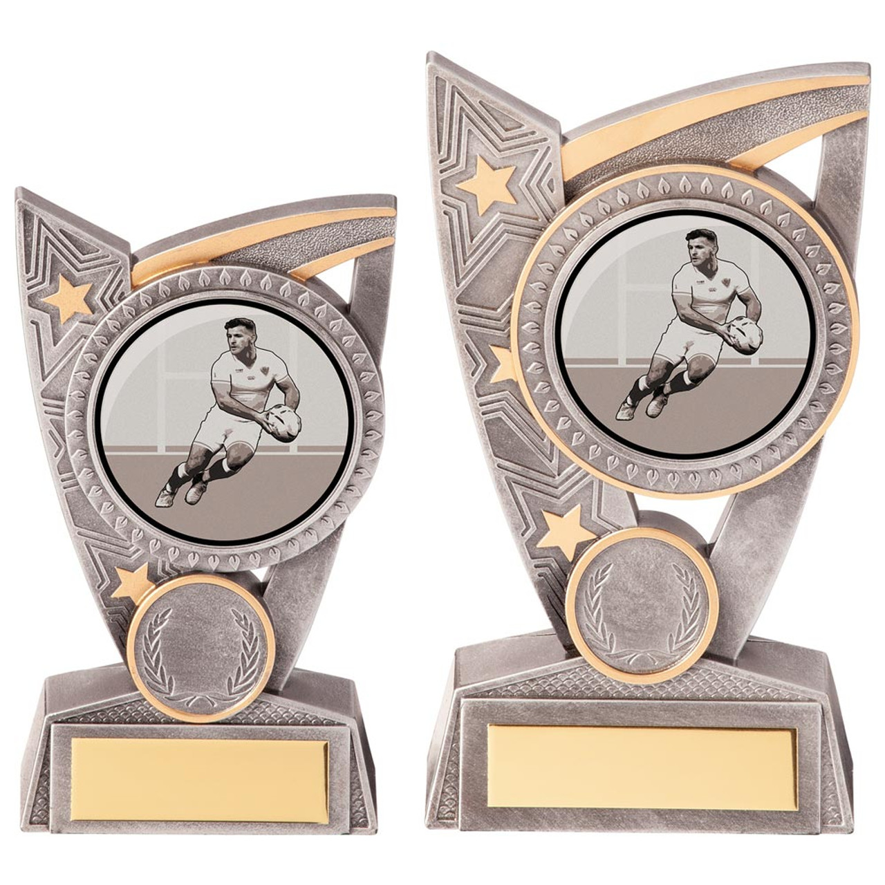 Football Club Silver & Gold Triumph Match Games Award With Free Engraving in 2 Sizes