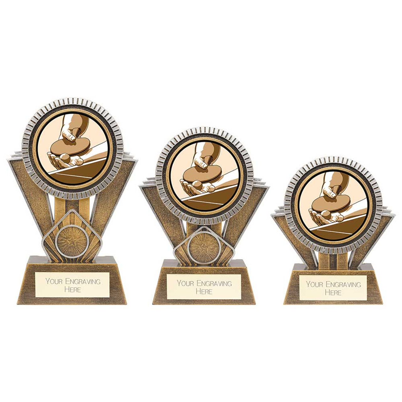 Apex Ikon Table Tennis Trophy in 3 Sizes