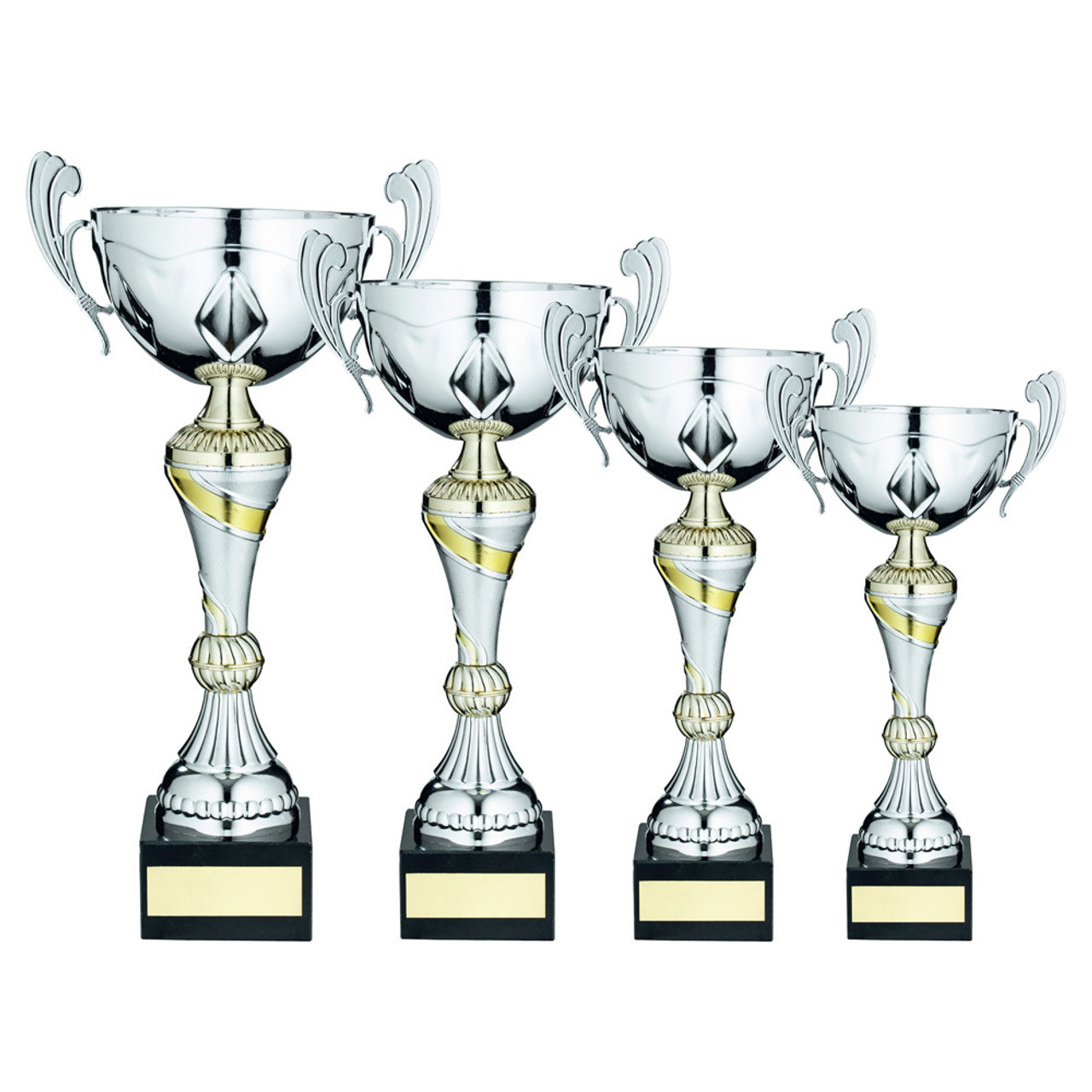 Silver & Gold Multisport Cup With Handles in 4 Sizes