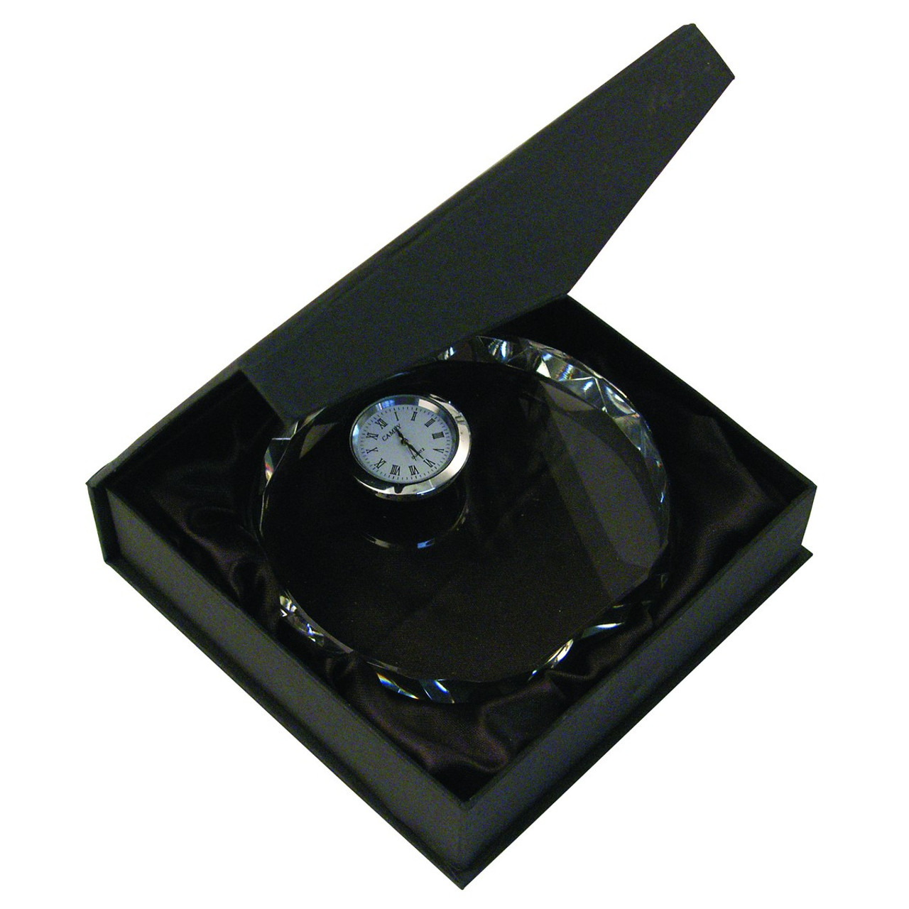Circular Premium Glass Clock Boxed