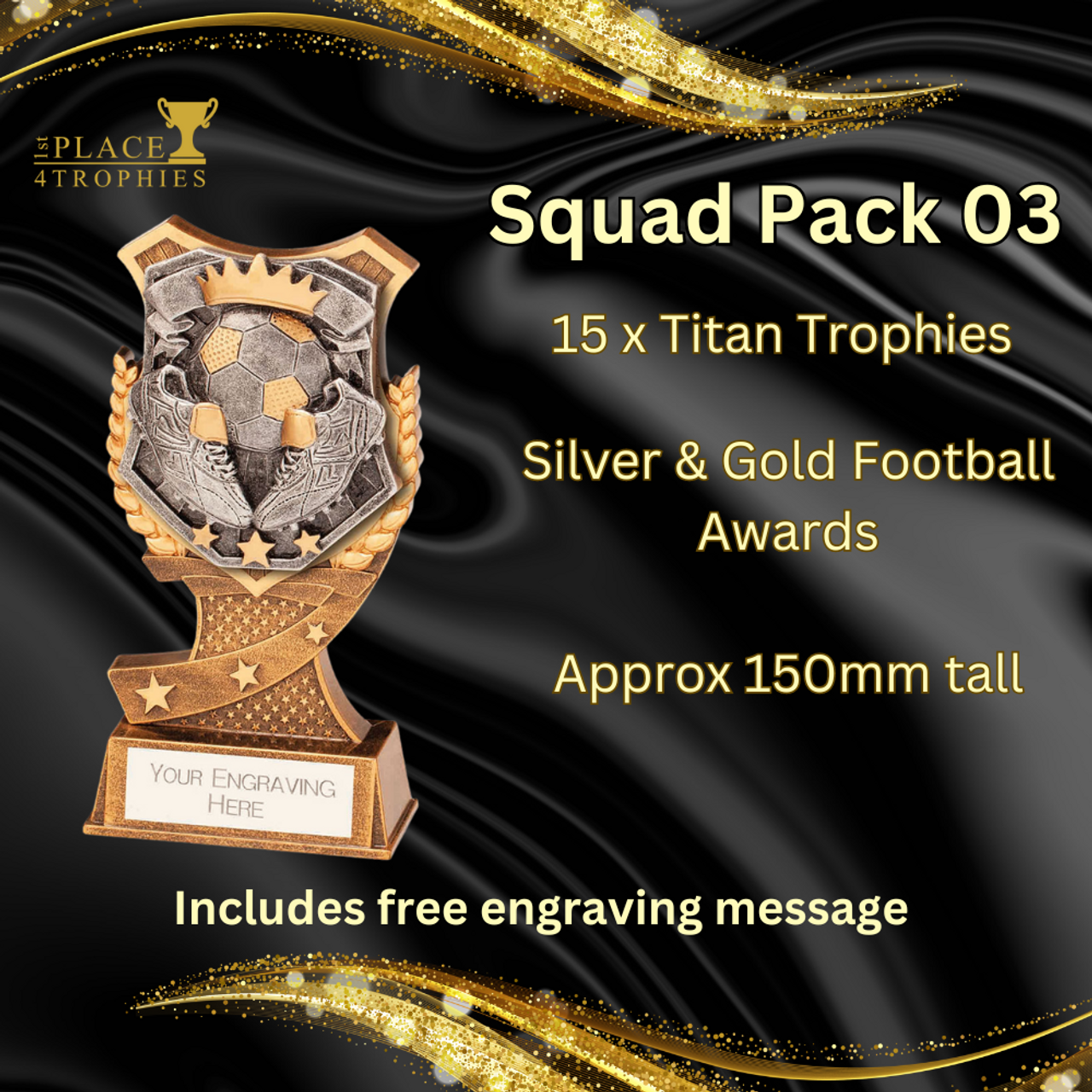 Football Squad Pack of 15 x Titan Awards