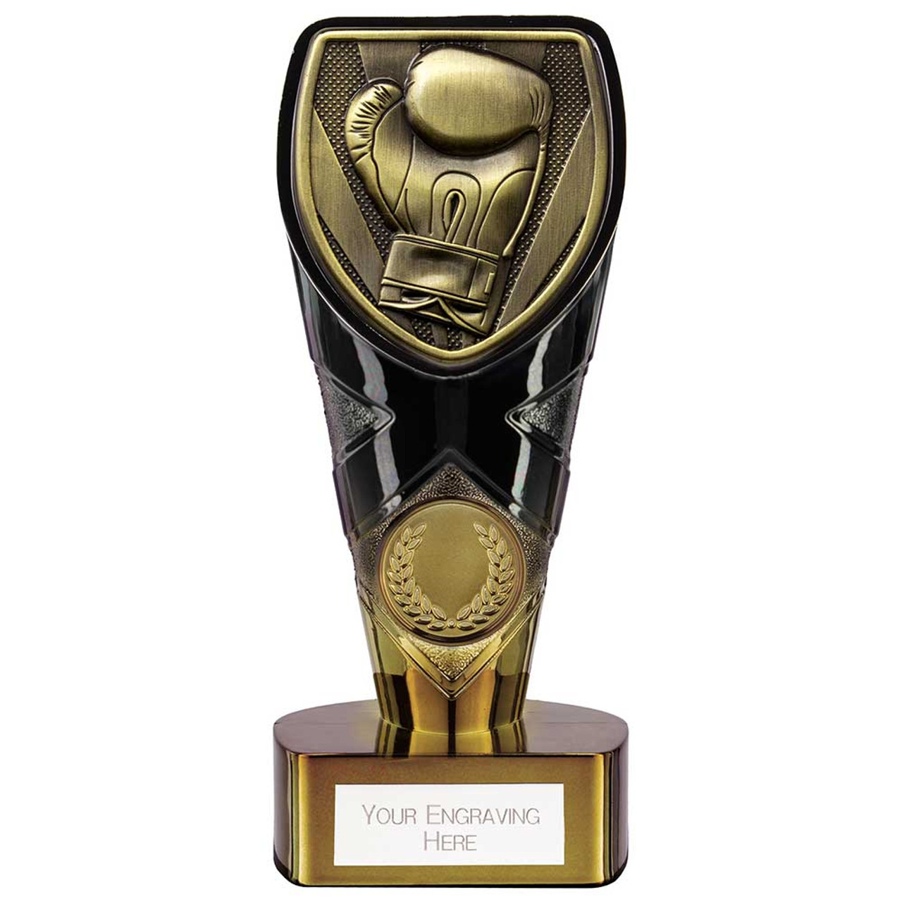 Boxing Glove Award Black & Gold Fusion Cobra Trophy