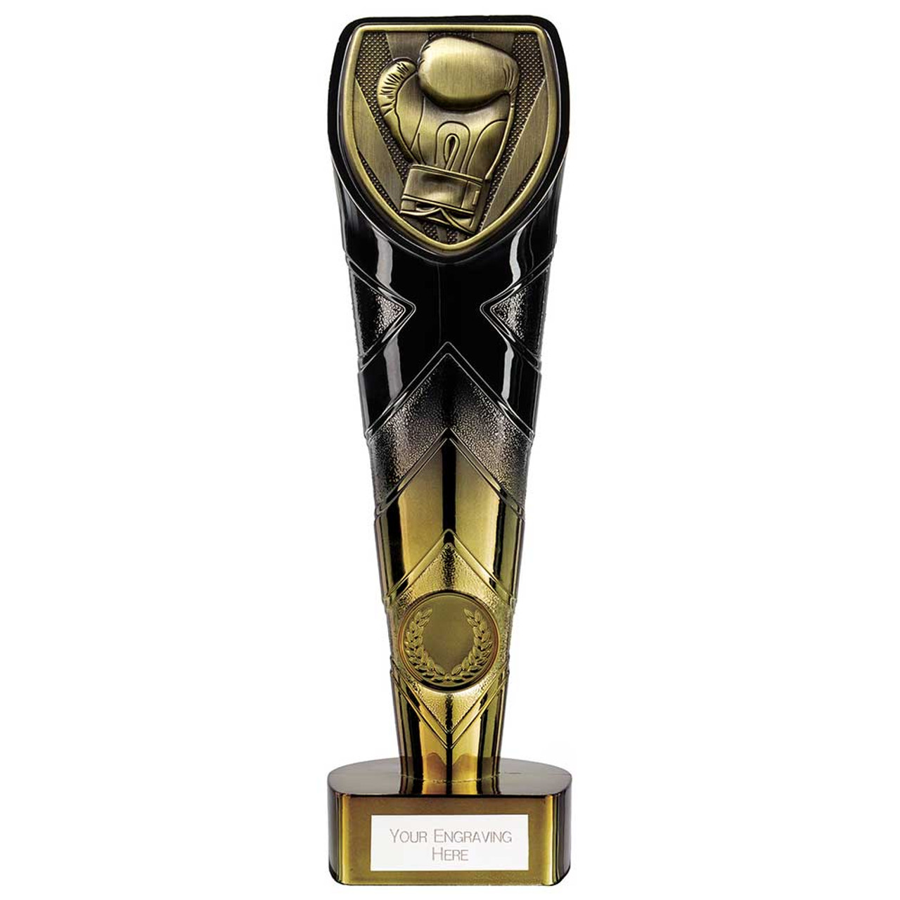 Boxing Award Black & Gold Fusion Cobra Trophy Martial Arts