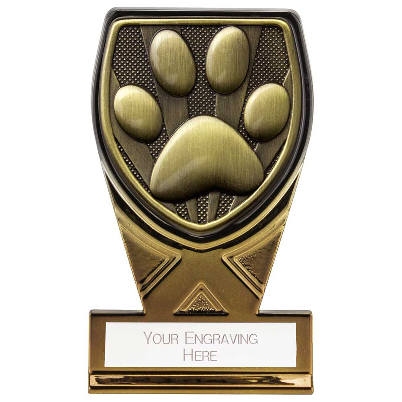 Dog Show Award Black & Gold Fusion Cobra Trophy Small Dog Agility
