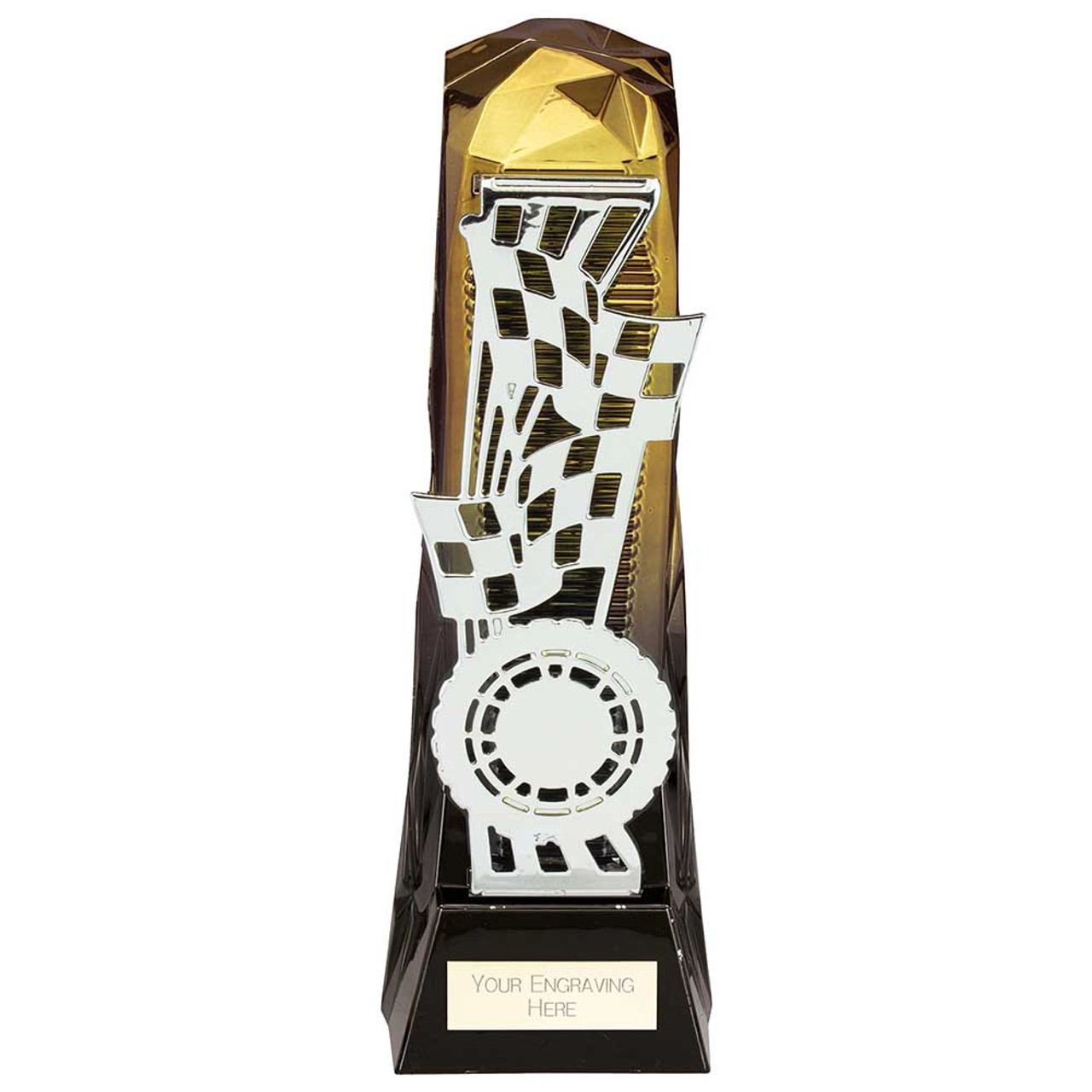 Shard Fusion Gold & Carbon Black Motorsports Award Racing Trophy