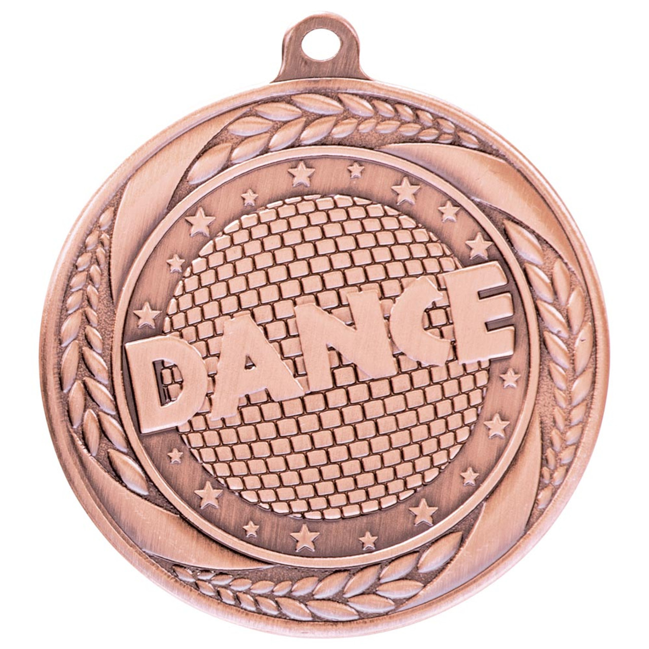 Bronze Dance Medal Stamped Iron 55mm Award