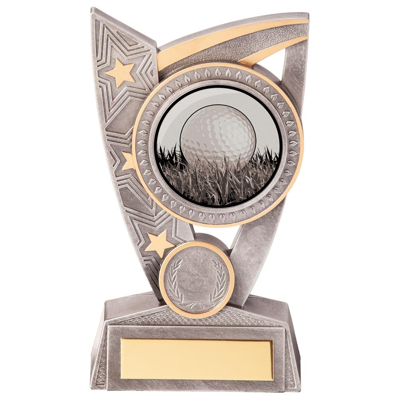 Golf Silver & Gold Triumph Award Golfing Trophy