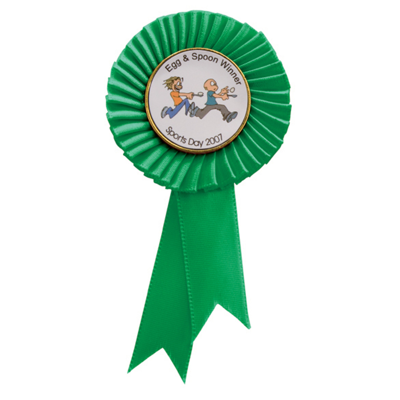 Mini Green Rosette Custom Logo Equestrian Horse & Pony Show Pet Show Competition Dog Agility